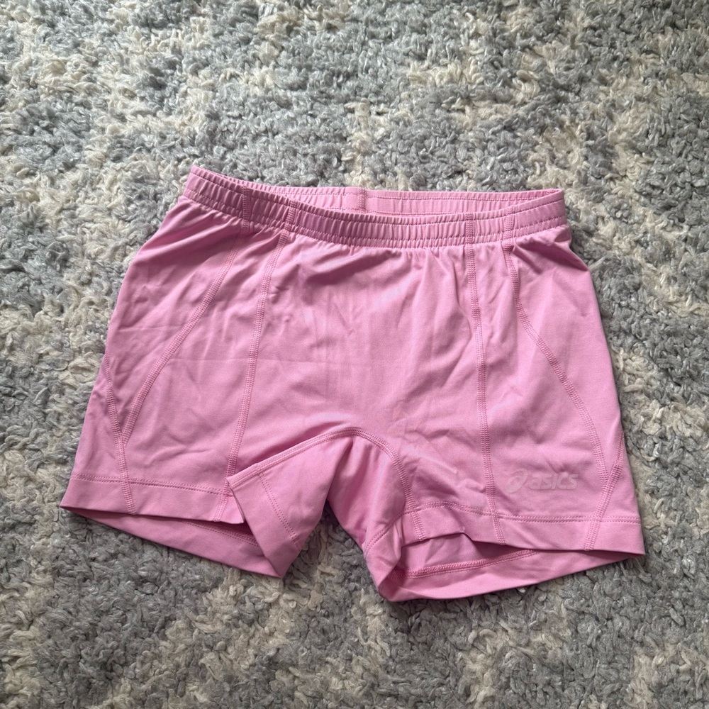 Asics Women's Pink Athletic Spandex Shorts
